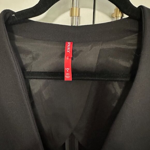 Spanx The Perfect Collarless Oversized Blazer Jacket #20384R-Black-Size Large - Picture 3 of 5